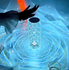 LED Crystal Rose Night Light Table Lamp