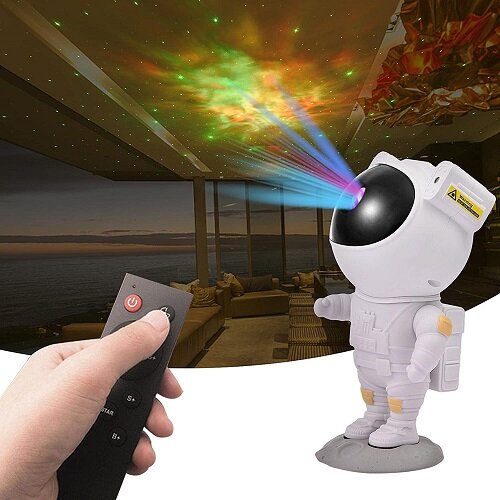 Celestial Explorer Astronaut Galaxy Night Light