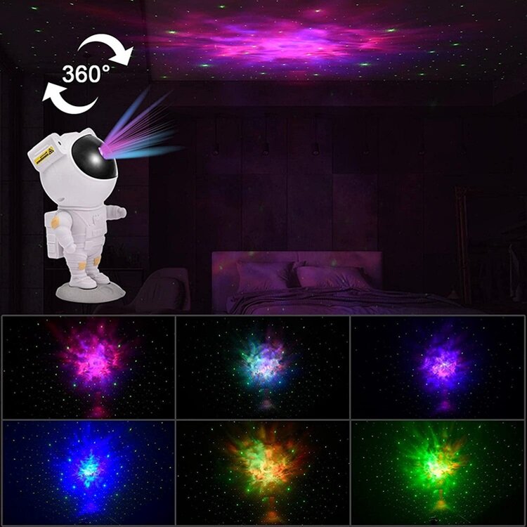 Celestial Explorer Astronaut Galaxy Night Light