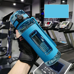 Blue drink bottle